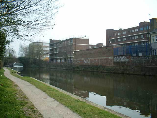 Across canal